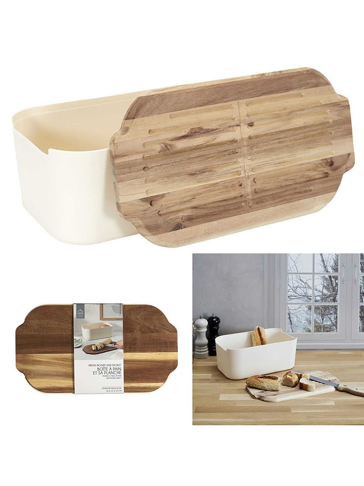 Make a Wish Chlebak w kolorze biało-brązowym - 33 x 19 x 12 cm rozmiar: onesize