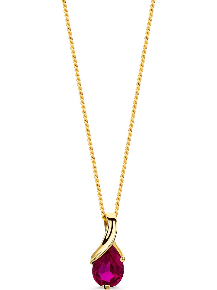 Diamant Exquis Złoty naszyjnik z zawieszkami - dł. 45 cm rozmiar: onesize