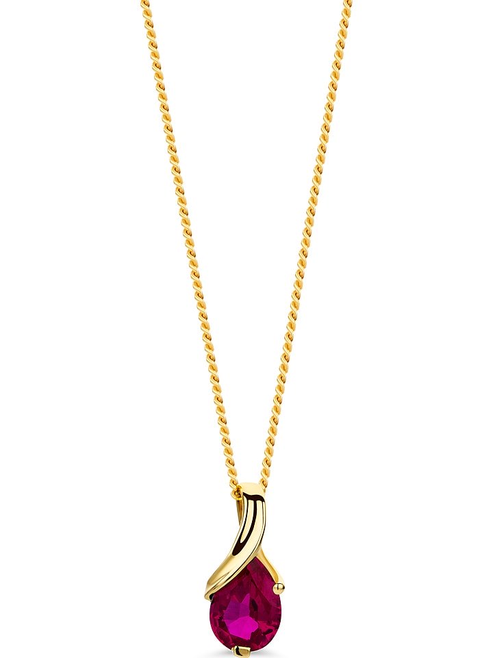 Diamant Exquis Złoty naszyjnik z zawieszkami - dł. 45 cm rozmiar: onesize