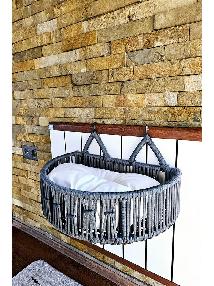 Evila Legowisko "Peti" w kolorze szarym dla zwierząt - 51 x 27 x 33 cm rozmiar: onesize