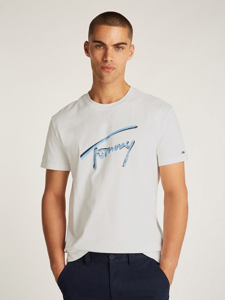 TOMMY JEANS Koszulka w kolorze białym rozmiar: XL