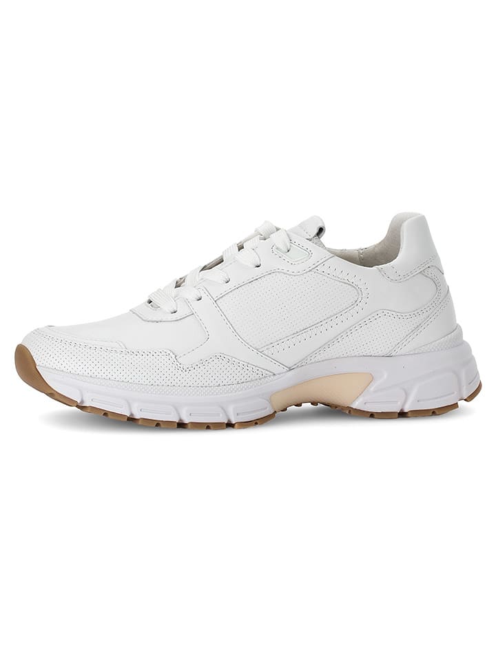 Gabor Skórzane sneakersy w kolorze białym rozmiar: 37