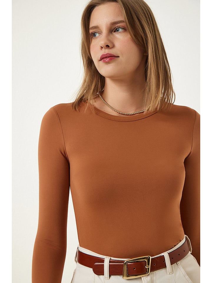 Happiness Istanbul Koszulka w kolorze karmelowym rozmiar: 38