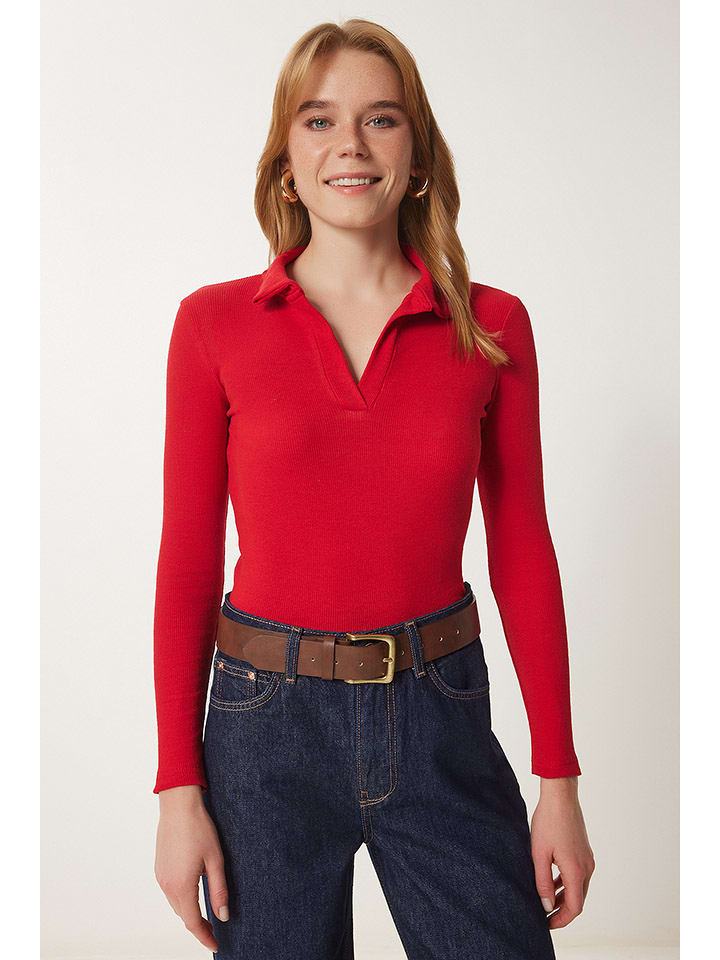 Happiness Istanbul Bluzka w kolorze czerwonym rozmiar: S/M