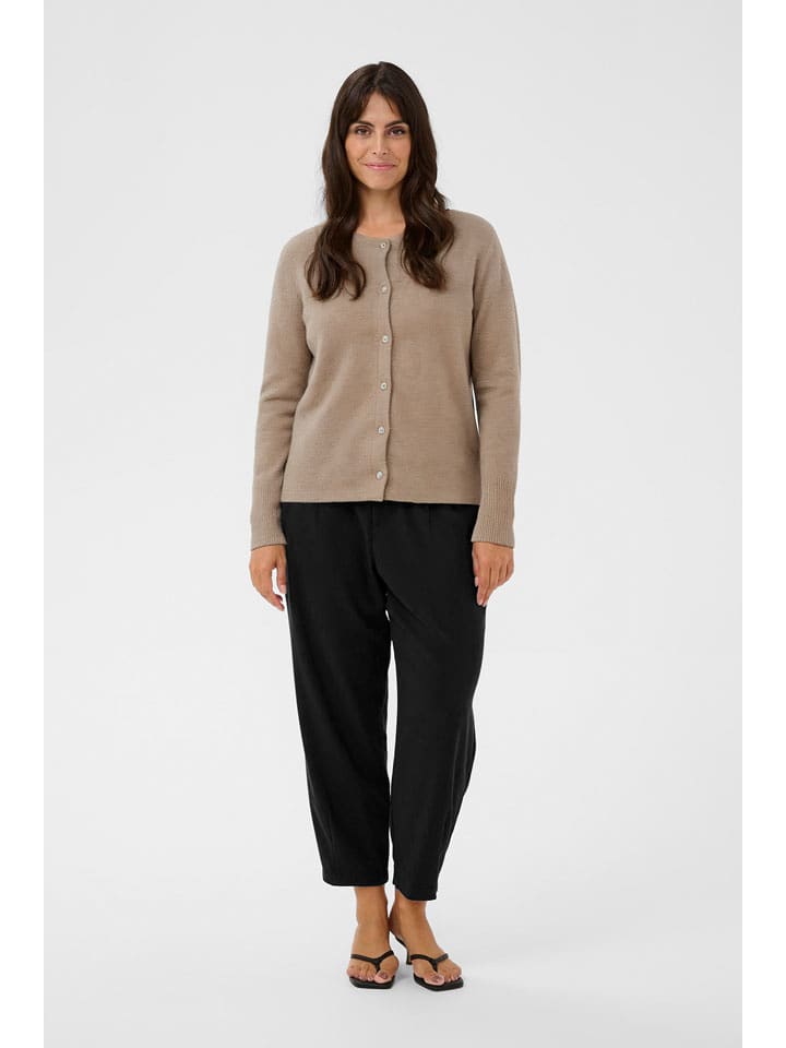 KAFFE curve Spodnie "Merla" w kolorze czarnym rozmiar: 44