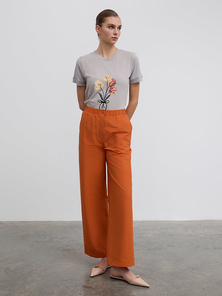 BGN Spodnie w kolorze pomarańczowym rozmiar: 40