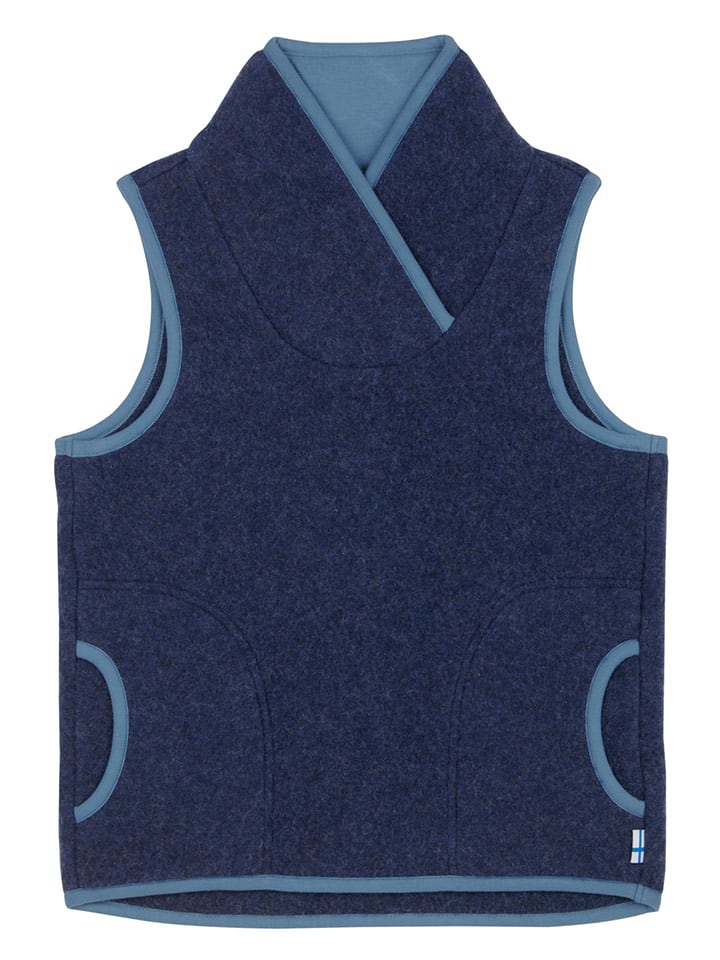 finkid Bezrękawnik "Filis Wool" w kolorze granatowym rozmiar: 90/100