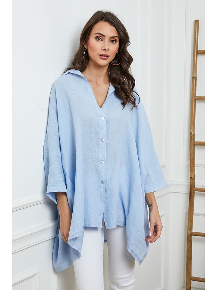 Joséfine Lniana koszula w kolorze błękitnym rozmiar: M