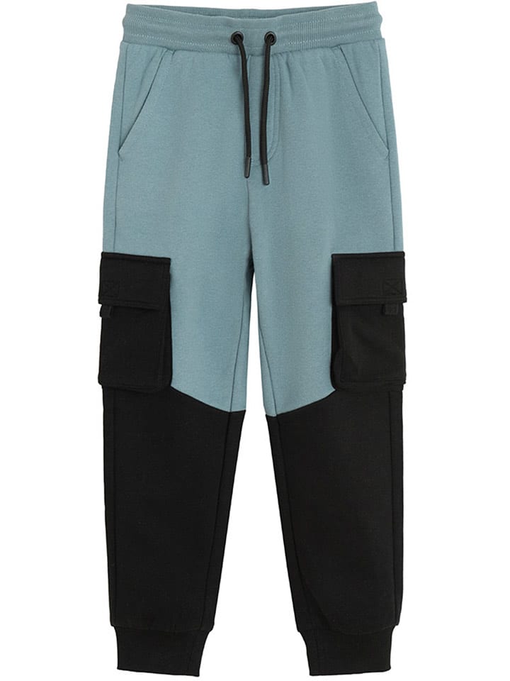 COOL CLUB Spodnie dresowe w kolorze niebiesko-czarnym rozmiar: 122