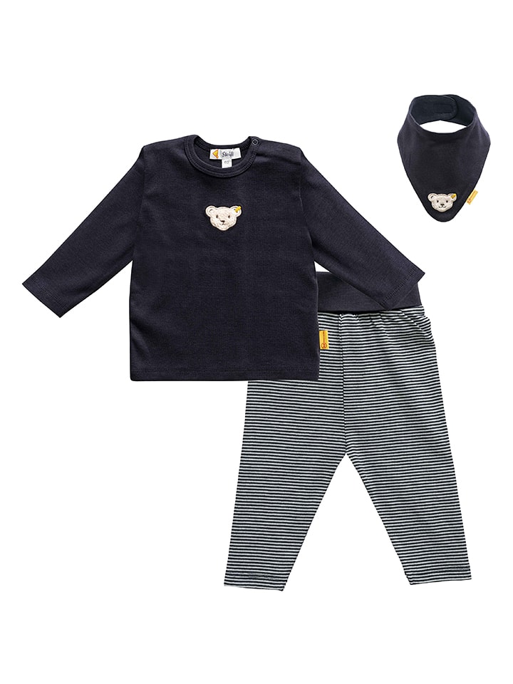 Steiff 3-częściowy zestaw w kolorze granatowo-białym rozmiar: 62