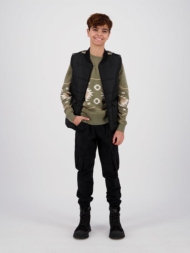 Vingino Kamizelka pikowana "Tody" w kolorze czarnym rozmiar: 152