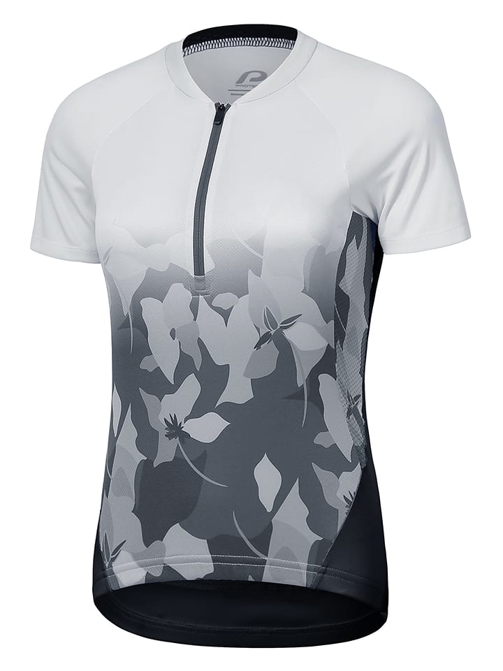 Protective Koszulka kolarska "Free Bird" w kolorze antracytowo-białym rozmiar: 42