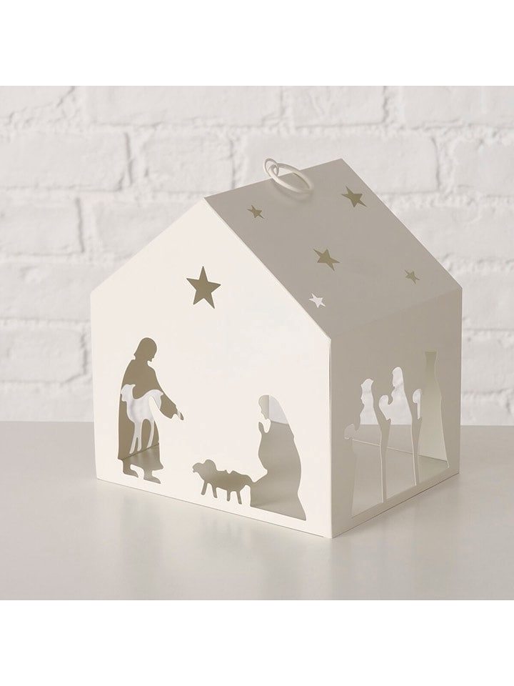 Boltze Lampion "Nathan" w kolorze kremowym - 14 x 20 cm rozmiar: onesize