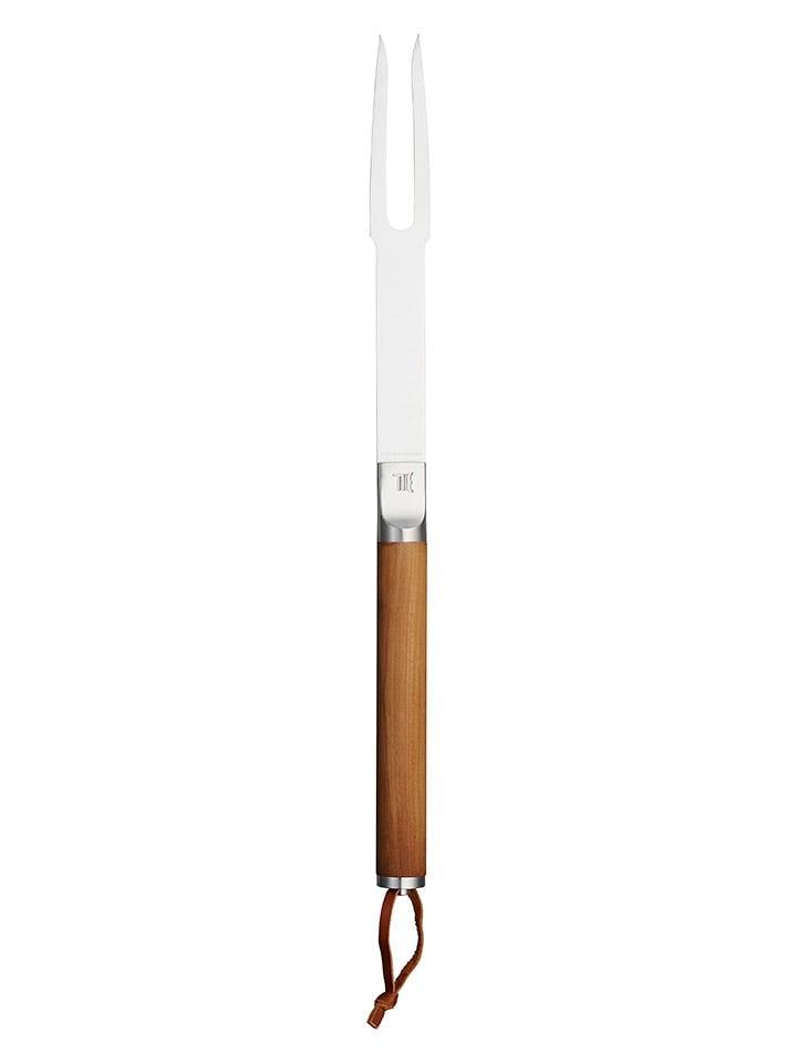 Fiskars Widelec "Norden" w kolorze brązowo-srebrnym do grilla - dł. 44,1 cm rozmiar: onesize