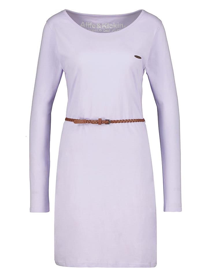 alife and kickin Sukienka "Ellin" w kolorze lawendowym rozmiar: M