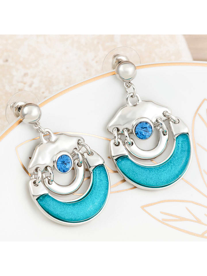 LA CHIQUITA Kolczyki-wkrętki z kryształami rozmiar: onesize