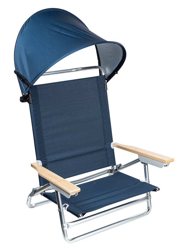 Nature Fellow Krzesło plażowe w kolorze niebieskim - 78 x 77 x 64,5 cm rozmiar: onesize