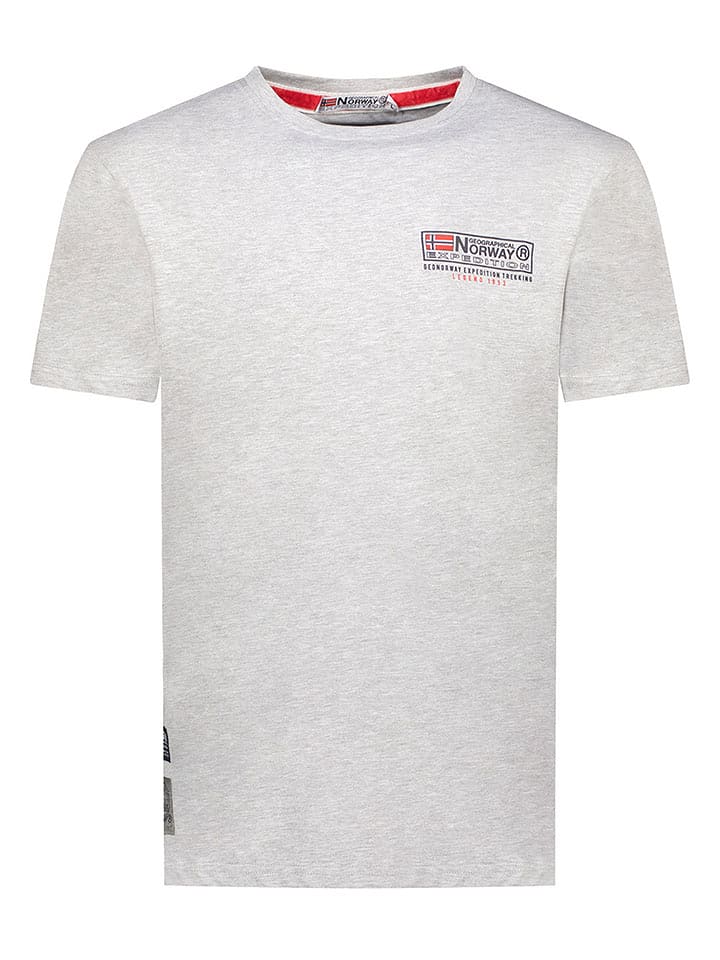 Geographical Norway Koszulka "Joffroy" w kolorze szarym rozmiar: 152
