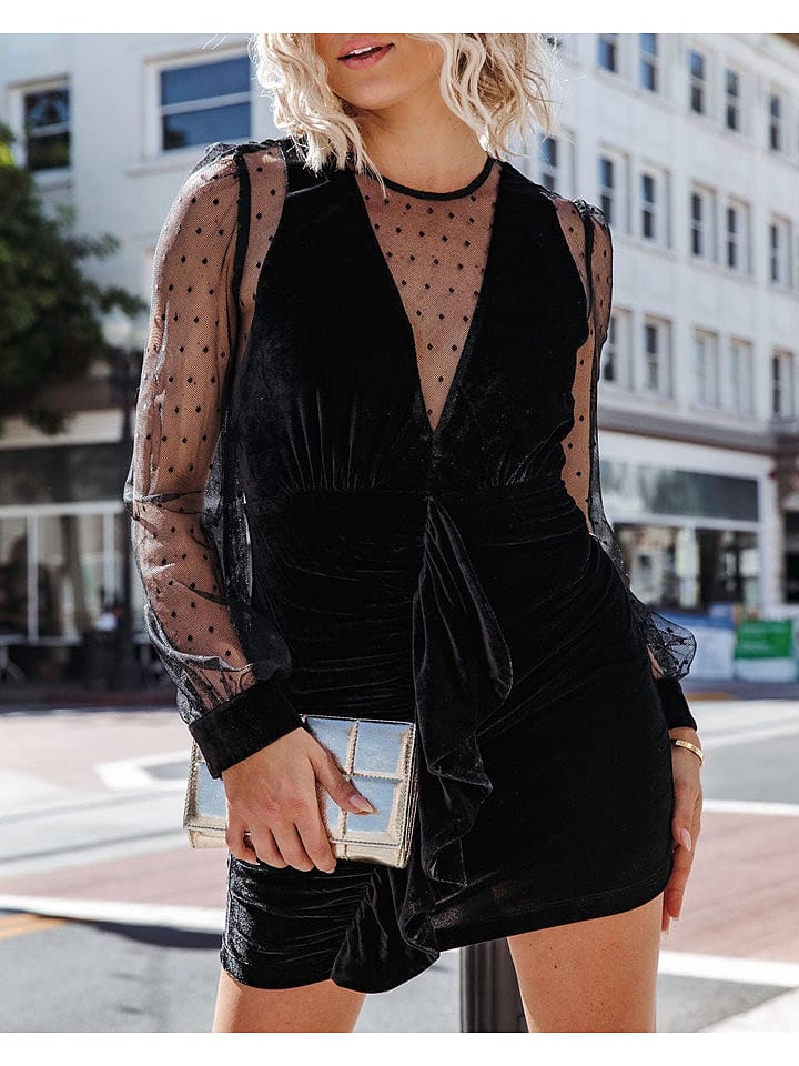 LA Angels Sukienka w kolorze czarnym rozmiar: M