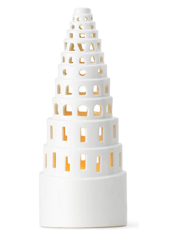 Kähler Świecznik "Urbania" w kolorze białym - wys. 22,5 cm rozmiar: onesize