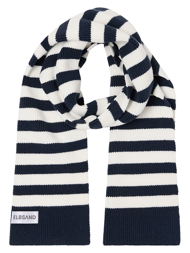 ELBSAND Szal "Noelle" w kolorze granatowo-białym rozmiar: onesize