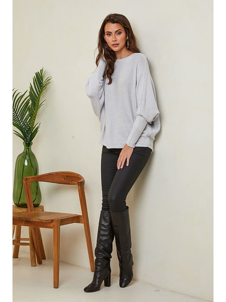 Joséfine Sweter "Hajos" w kolorze szarym rozmiar: M