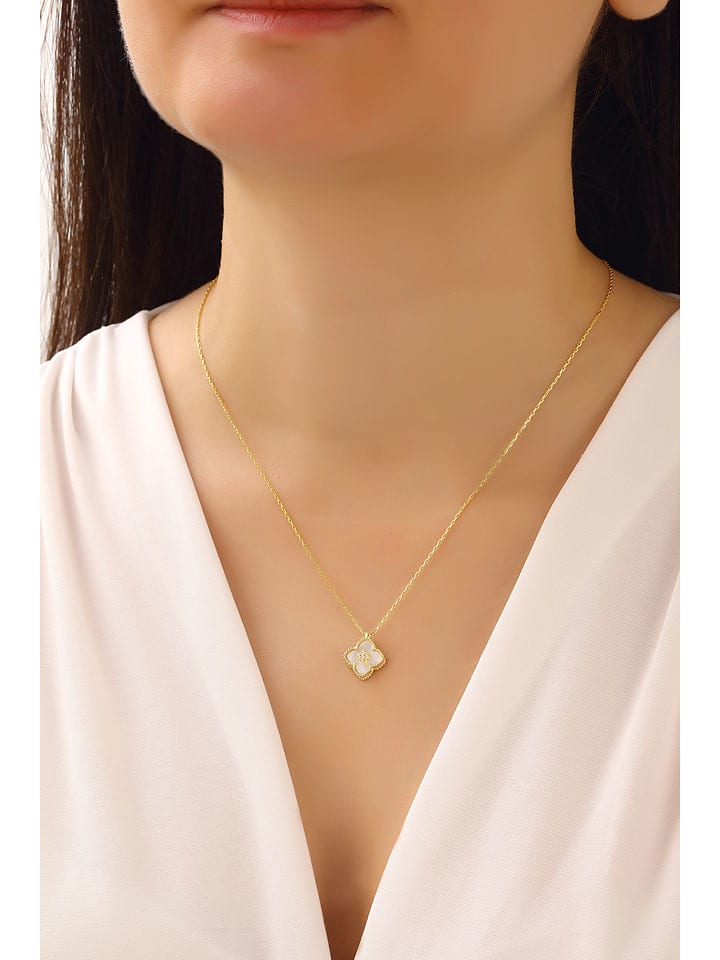 Miu Silver Pozłacany naszyjnik z zawieszką - dł. 42 cm rozmiar: onesize