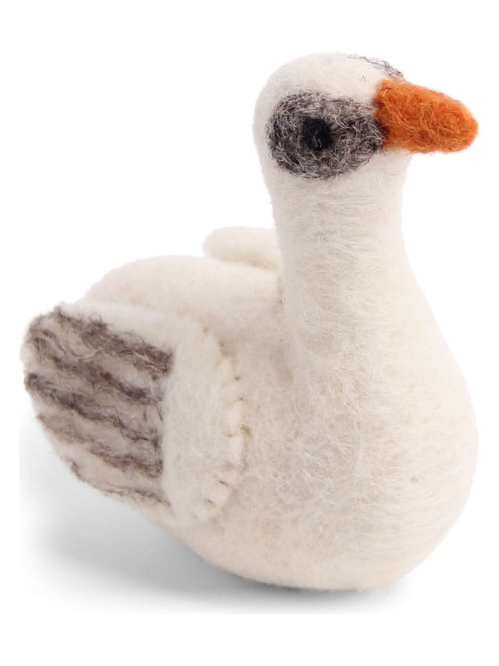 Gry & Sif Figurka dekoracyjna "Swan" w kolorze białym - 6 x 8 cm rozmiar: onesize