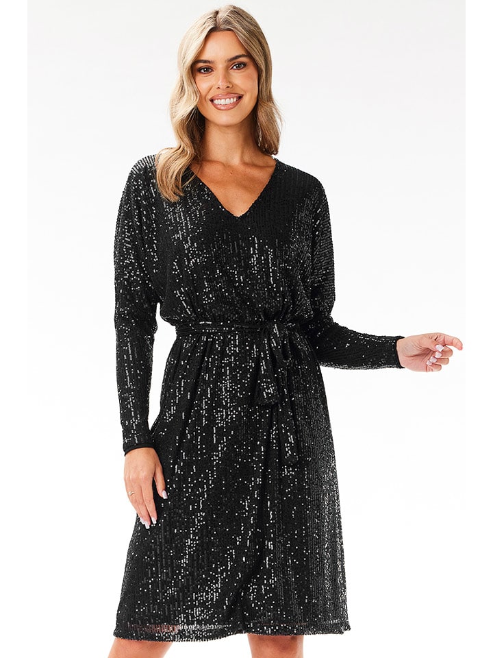 Awama Sukienka w kolorze czarnym rozmiar: S/M