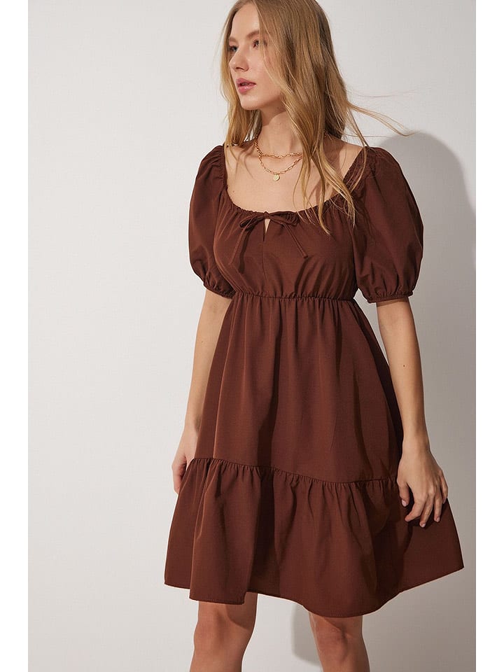 Happiness Istanbul Sukienka w kolorze ciemnobrązowym rozmiar: 36