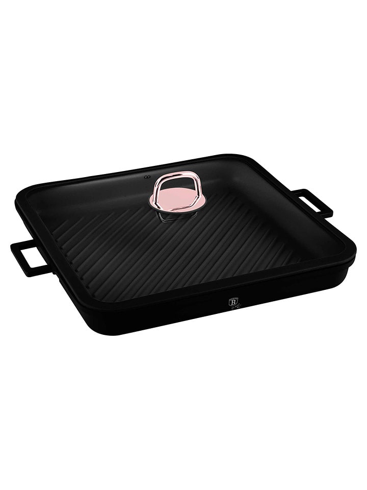 Berlinger Haus Patelnia grillowa "Black Rose Collection" w kolorze czarnym - 34 x 34 cm rozmiar: onesize