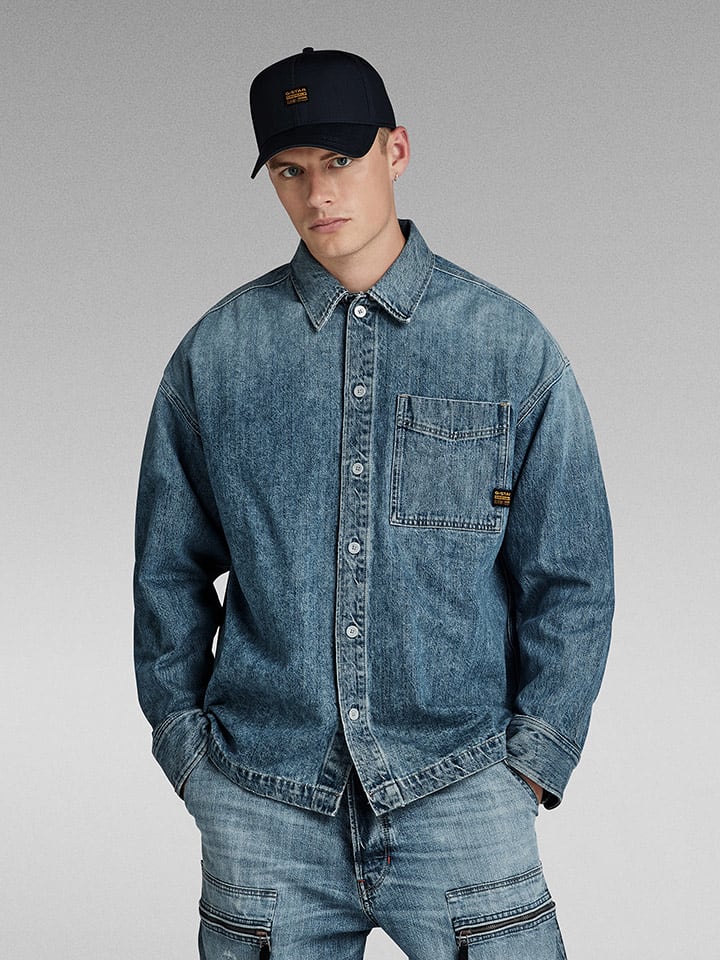 G-Star Kurtka dżinsowa w kolorze niebieskim rozmiar: XL