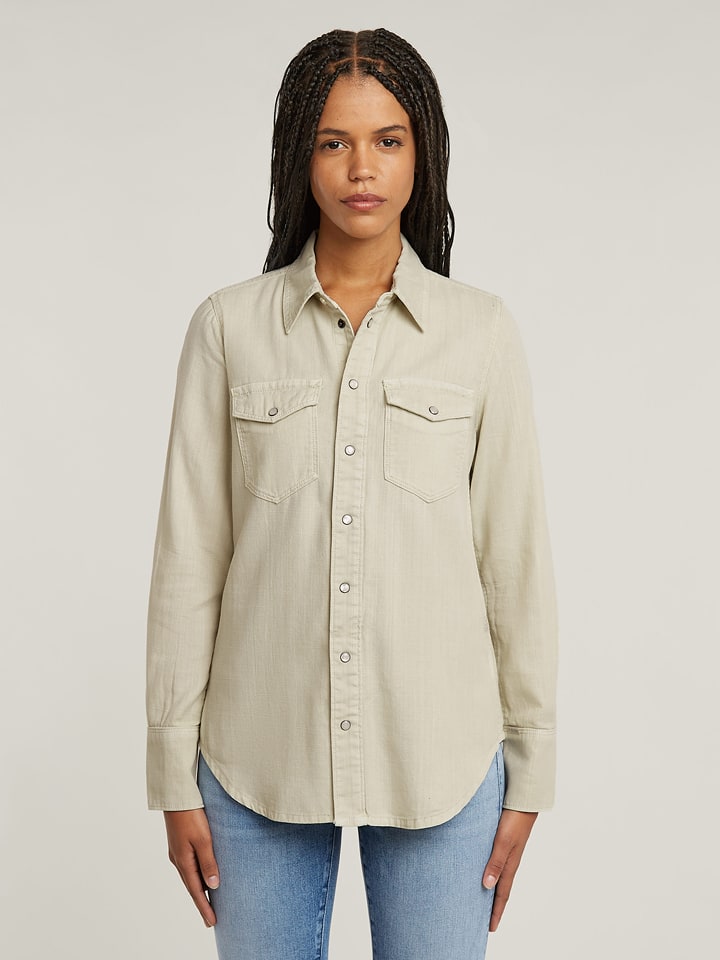 G-Star Koszula w kolorze beżowym rozmiar: M