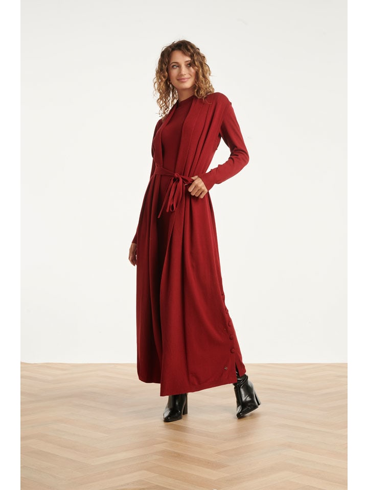 Smashed Lemon Kardigan w kolorze bordowym rozmiar: M