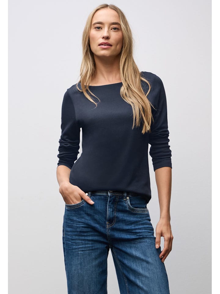 Street One Koszulka w kolorze granatowym rozmiar: 42