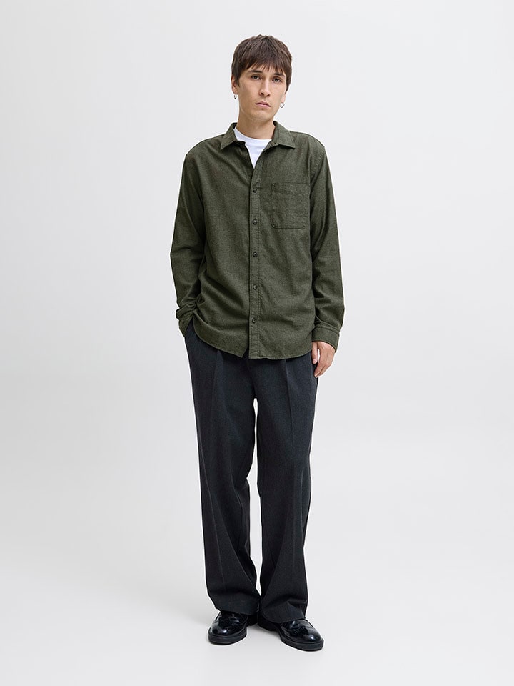 Jack & Jones Koszula - Regular fit - w kolorze khaki rozmiar: XL
