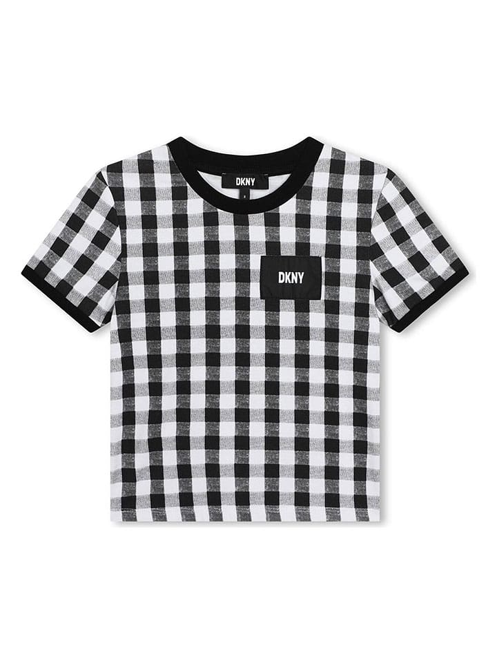 DKNY Koszulka w kolorze czarno-białym rozmiar: 152