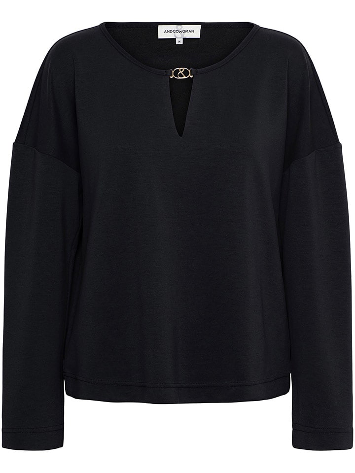 &Co Woman Bluzka "Daca" w kolorze czarnym rozmiar: 3XL