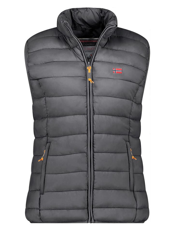 Geographical Norway Kamizelka pikowana "Vatikolor" w kolorze antracytowym rozmiar: M