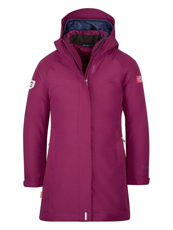 Trollkids Kurtka funkcyjna 3w1 "Senja" w kolorze fioletowo-granatowym rozmiar: 116