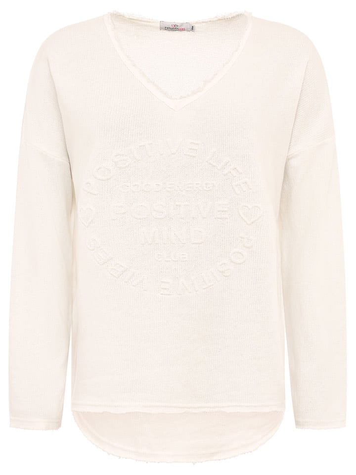 Zwillingsherz Bluza "Positive Mind" w kolorze jasnoróżowym rozmiar: L/XL