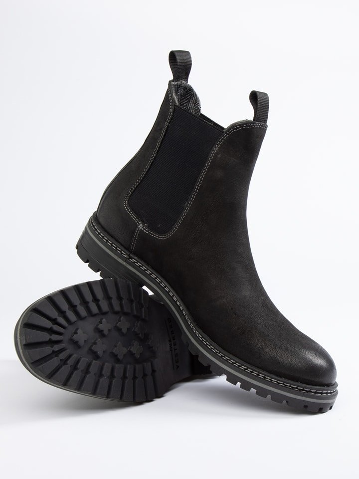 PAUL VESTERBRO Skórzane sztyblety w kolorze czarnym rozmiar: 42