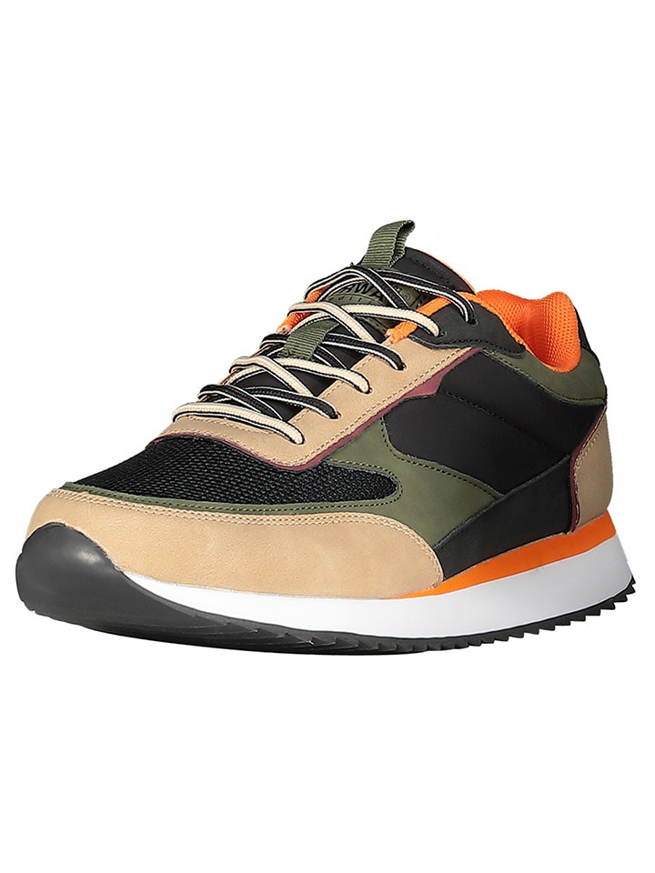 Geographical Norway Sneakersy "Olyno" w kolorze beżowo-oliwkowo-czarnym rozmiar: 43