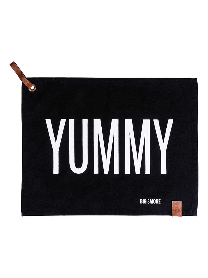 TINTEUNICHE Podkładka stołowa "Bigismore - Yummy" w kolorze czarnym - 35 x 45 cm rozmiar: onesize