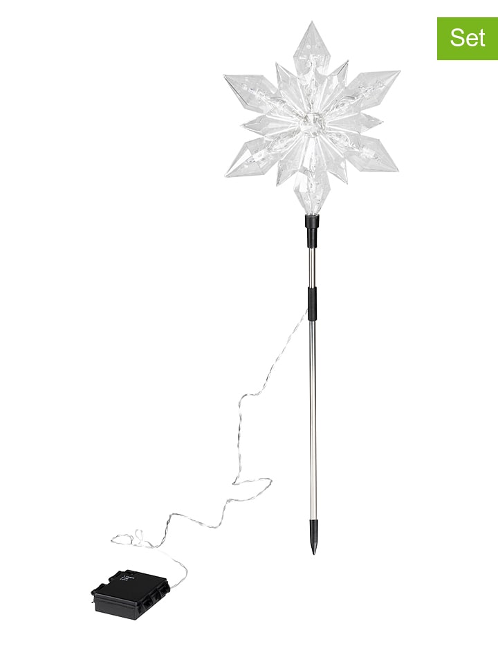 Profiline Lampy ogrodowe LED (2 szt.) w kolorze ciepłej bieli - wys. 66 cm rozmiar: onesize