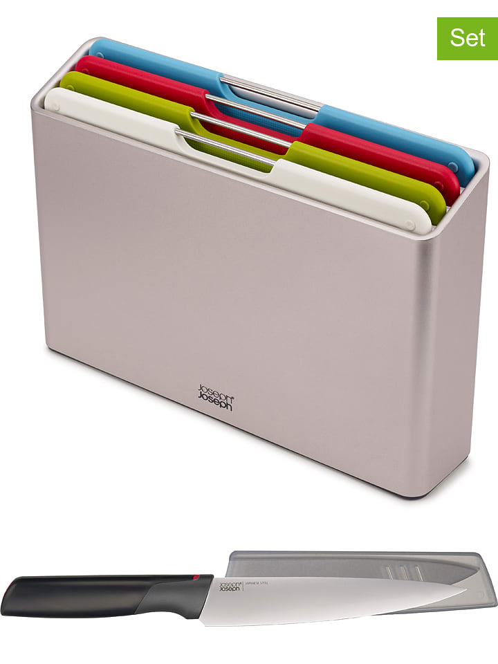 JosephJoseph 6-częściowy zestaw "Folio" w kolorze srebrnym ze wzorem rozmiar: onesize