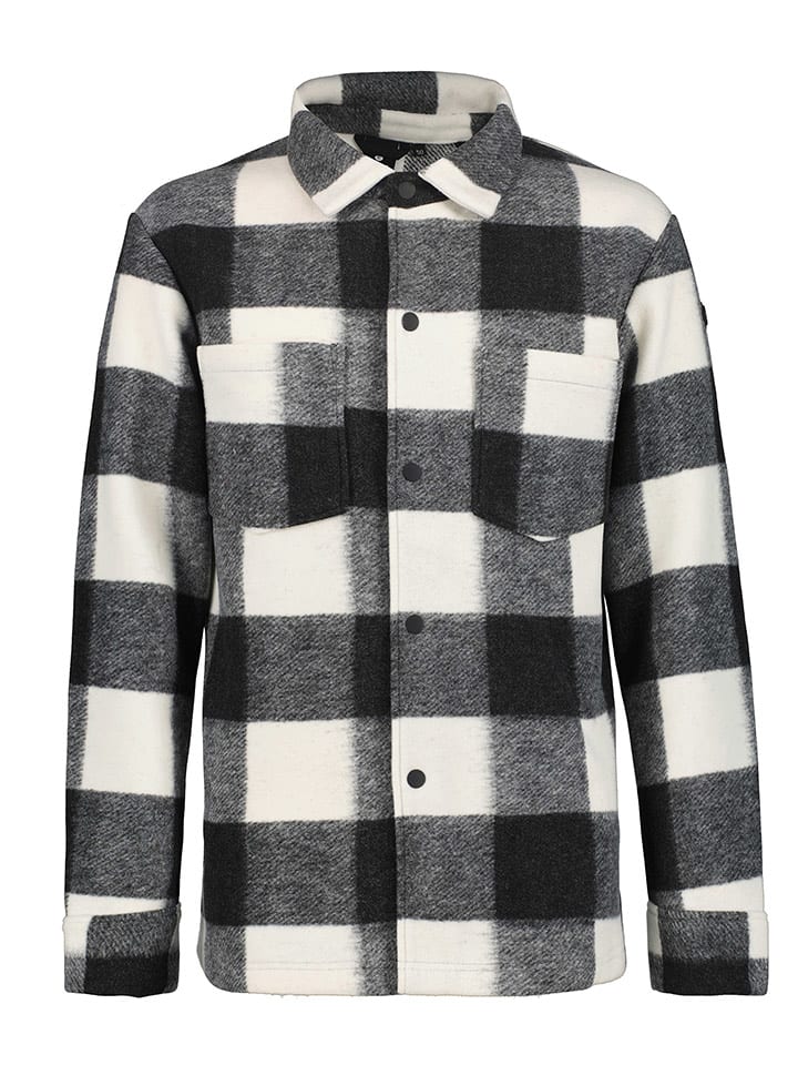 LUHTA Kurtka koszulowa "Haapavesi" w kolorze czarno-białym rozmiar: 48