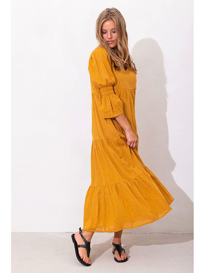 RUBY TUESDAY Sukienka "Imala" w kolorze jasnobrązowym rozmiar: 42