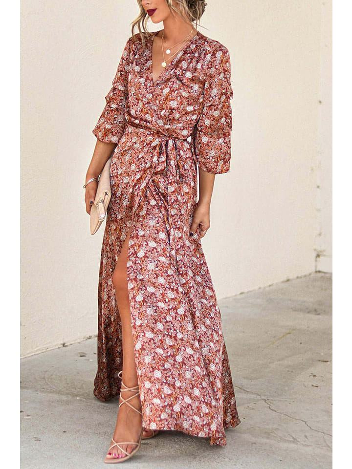 Milan Kiss Sukienka w kolorze jasnobrązowym rozmiar: XL