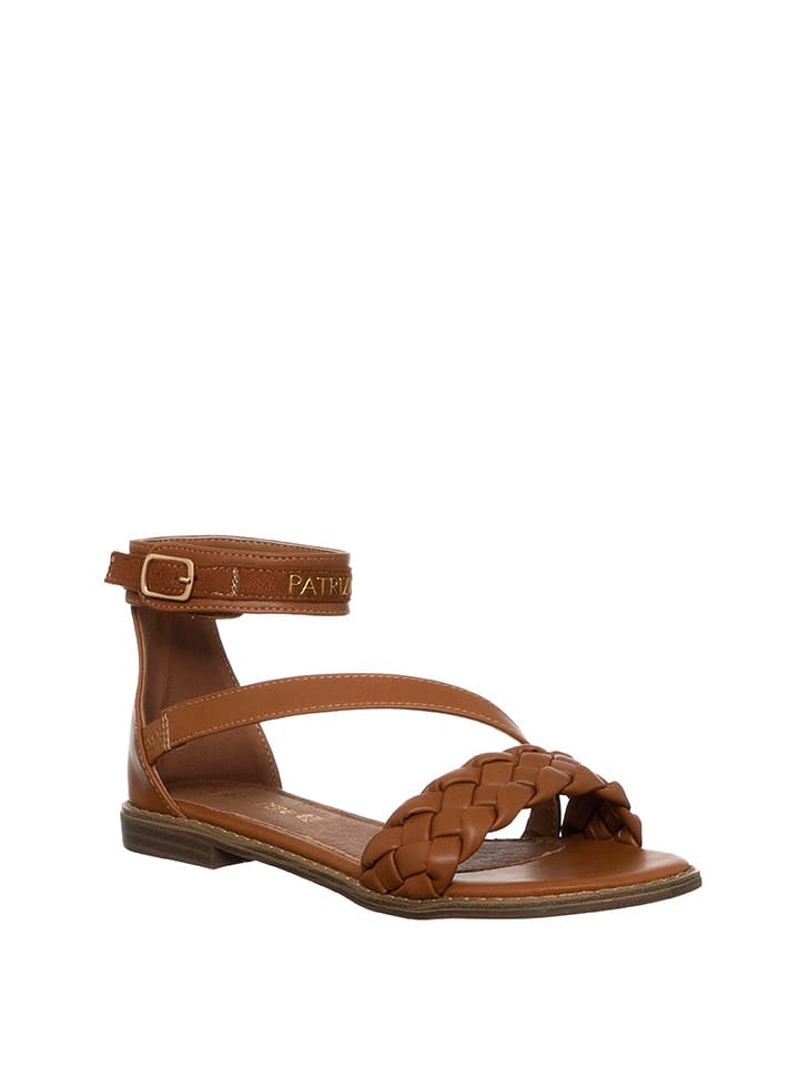Patrizia Pepe Sandały w kolorze jasnobrązowym rozmiar: 35